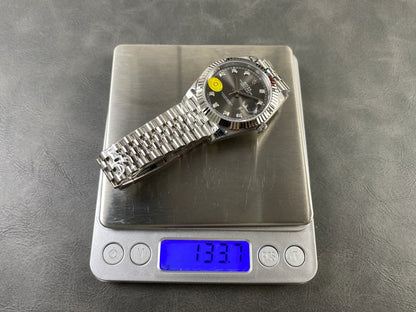 Datejust 41 126334 904L SS VSF 1:1 Best Edition Gray Diamond Dial on Jubilee Bracelet VS3235 V2s (Free Sprung) Weighted