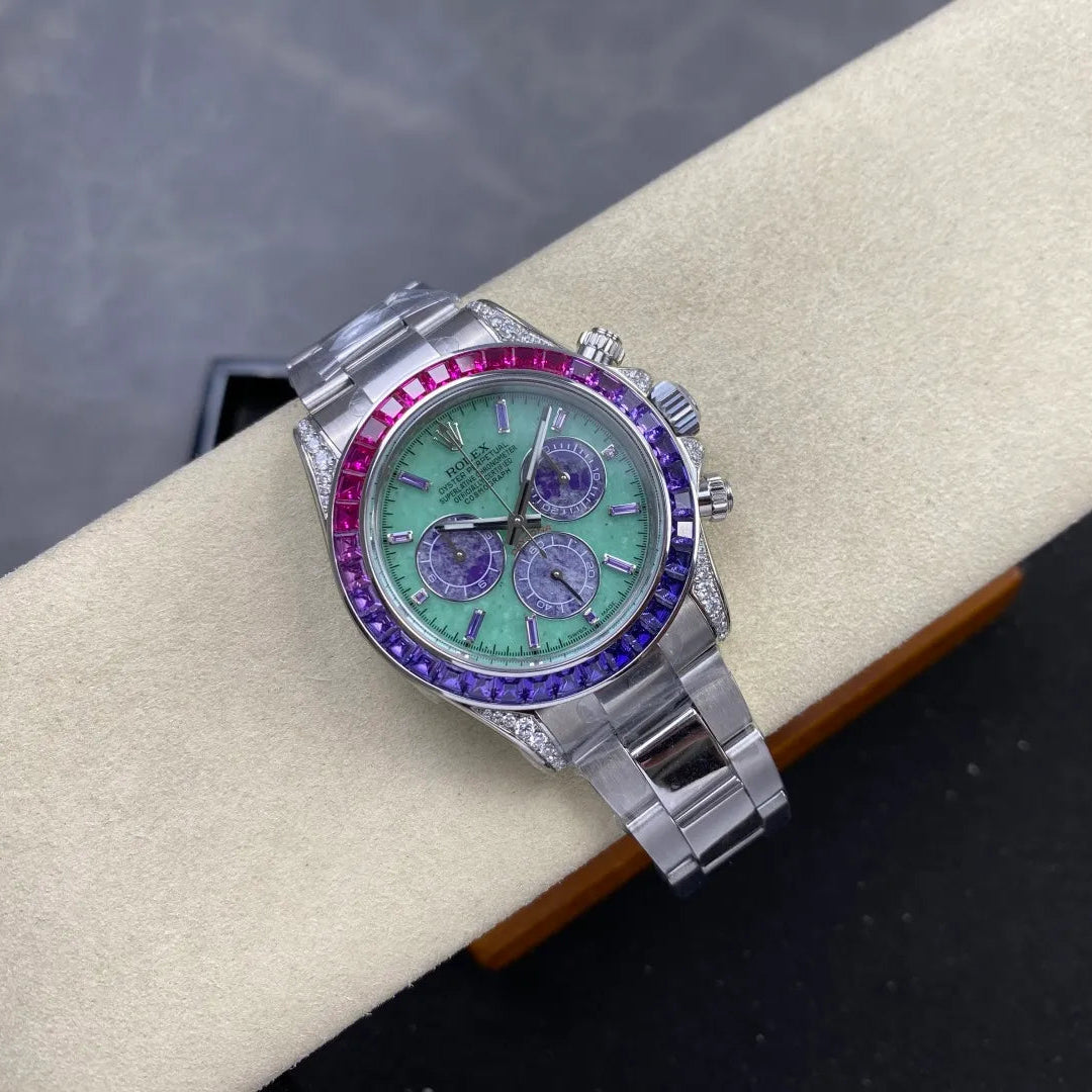 Daytona M126599SAVL Stainless Steel Case G1F 1:1 Best Edition Lepidolite Dial on Stainless Bracelet SA4130