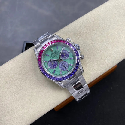 Daytona M126599SAVL Stainless Steel Case G1F 1:1 Best Edition Lepidolite Dial on Stainless Bracelet SA4130