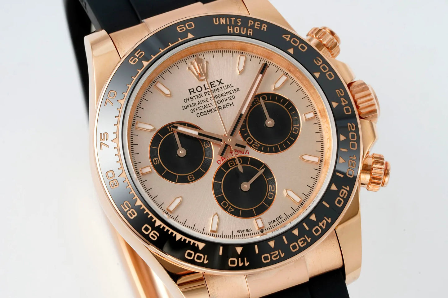 Daytona 126515 ERF Best Edition RG/Black Dial on Oysterflex Strap JH4131 (Free Sprung)