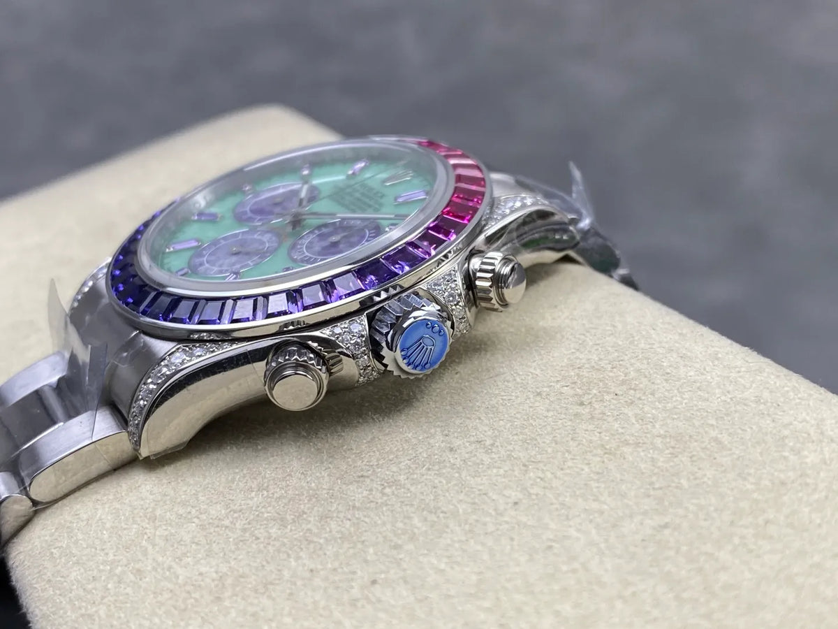 Daytona M126599SAVL Stainless Steel Case G1F 1:1 Best Edition Lepidolite Dial on Stainless Bracelet SA4130
