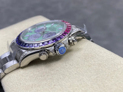 Daytona M126599SAVL Stainless Steel Case G1F 1:1 Best Edition Lepidolite Dial on Stainless Bracelet SA4130