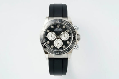 Daytona 126519 ERF Best Edition Black/Silver Diamonds Dial on Oysterflex Strap JH4131 (Free Sprung)