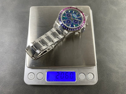 Daytona M126596SABV Stainless Steel Case G1F 1:1 Best Edition Chrysoprase Dial on Stainless Bracelet SA4130