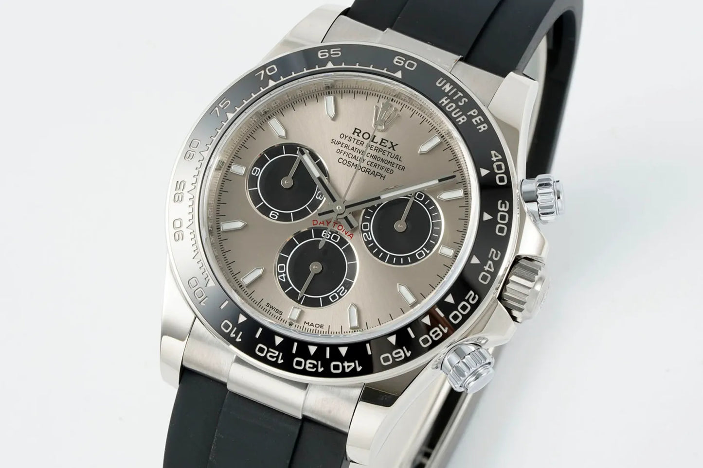 Daytona 126519 ERF Best Edition Gray/Black Dial on Oysterflex Strap JH4131 (Free Sprung)