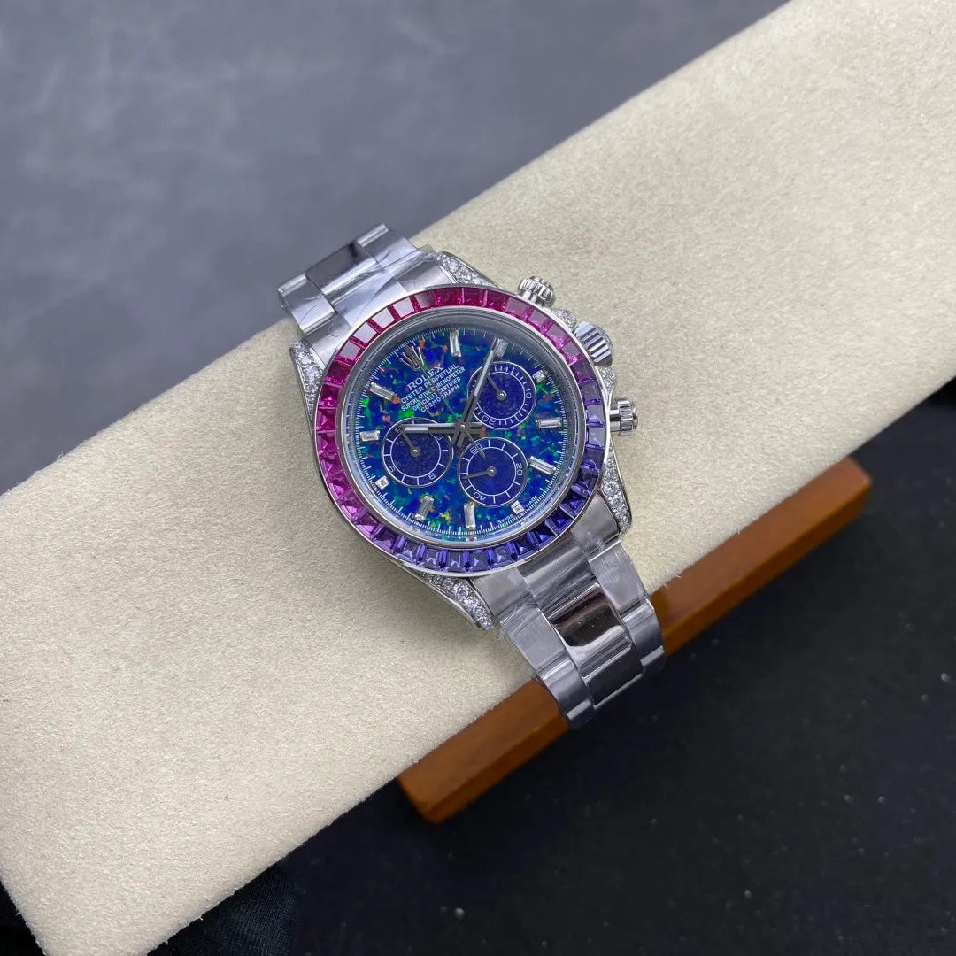 Daytona M126596SABV Stainless Steel Case G1F 1:1 Best Edition Chrysoprase Dial on Stainless Bracelet SA4130