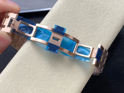 Royal Oak Chrono 26240 RG APSF 1:1 Best Edition Blue Dial on RG Bracelet SA4401 Super Clone V2 (Free Sprung)