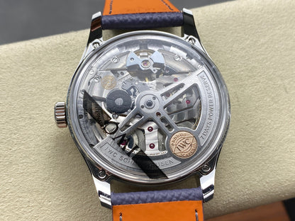 Portugieser Automatic 42mm SS APSF 1:1 Best Edition Ice Blue Dial on Purple Leather Strap A52010