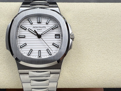 Nautilus 5711/1A SS DDF 1:1 Best Edition White Textured Dial On SS Bracelet Super Clone DD330