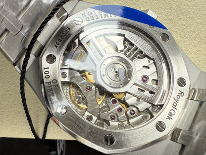 Royal Oak 41mm 15510BC SS ZF 1:1 Best Edition Ice Blue Crystal Dial on SS Bracelet SA4302 Super Clone V3