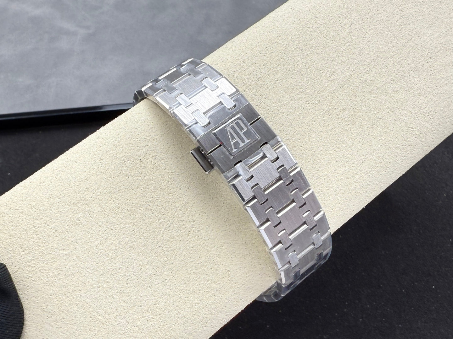 Royal Oak 41mm 15510BC SS ZF 1:1 Best Edition Ice Blue Crystal Dial on SS Bracelet SA4302 Super Clone V3