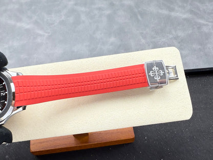 Aquanaut 5167 Singapore 2019 SS DDF 1:1 Best Edition Gray Dial On Red Strap Super Clone DD330