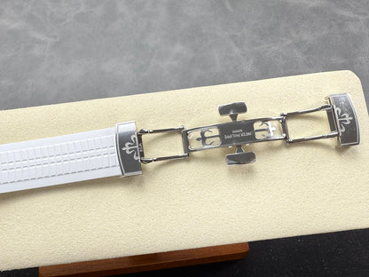 Aquanaut 5167 SS DDF 1:1 Best Edition Gray Dial On White Strap Super Clone DD330