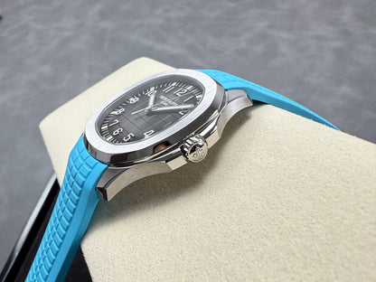 Aquanaut 5167 SS DDF 1:1 Best Edition Gray Dial On Blue Strap Super Clone DD330