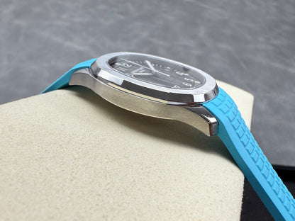 Aquanaut 5167 SS DDF 1:1 Best Edition Gray Dial On Blue Strap Super Clone DD330