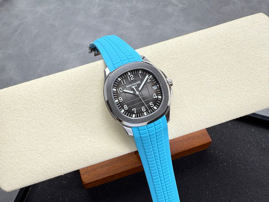 Aquanaut 5167 SS DDF 1:1 Best Edition Gray Dial On Blue Strap Super Clone DD330