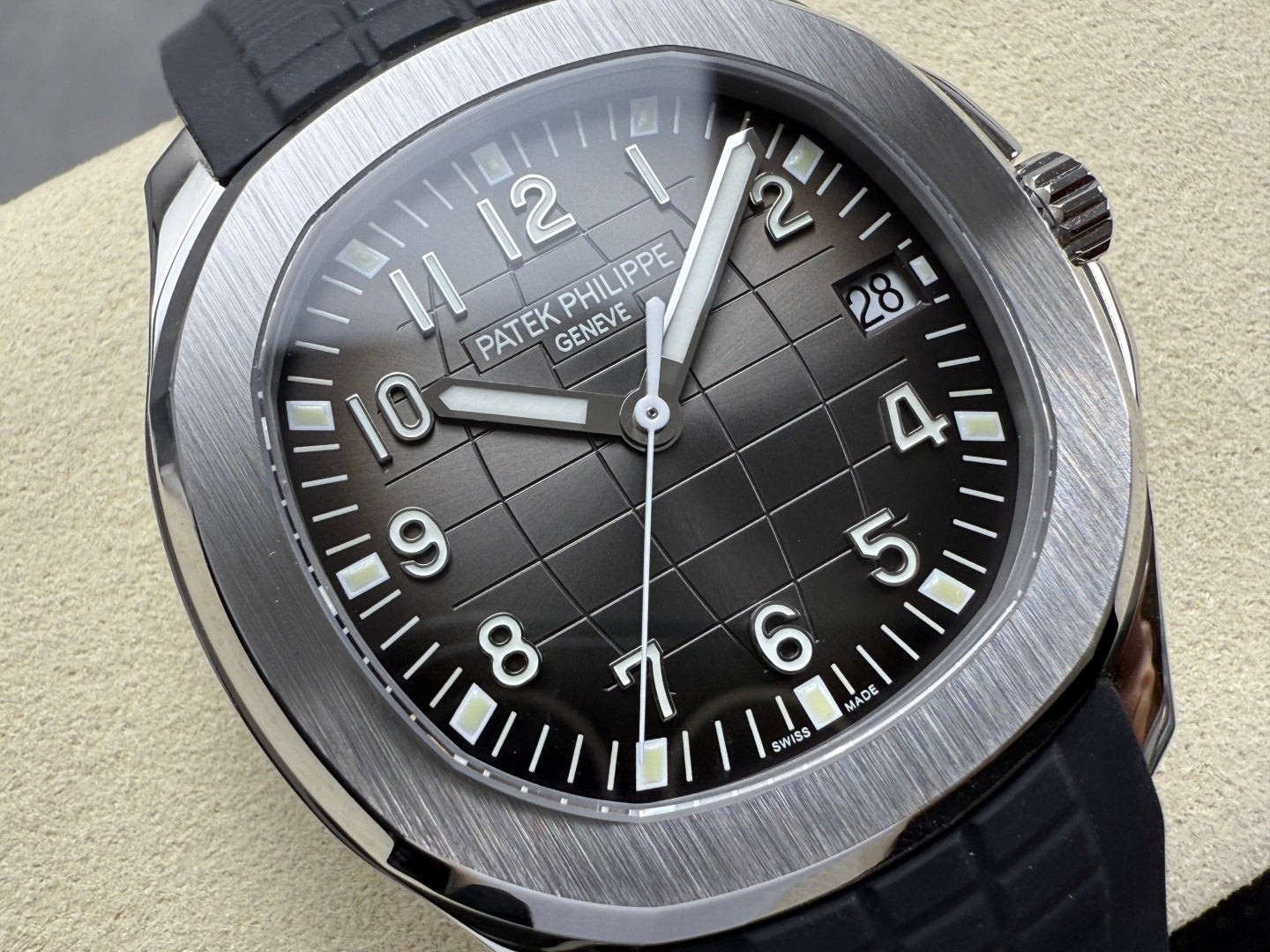 Aquanaut 5167 SS DDF 1:1 Best Edition Gray Dial On Black Strap Super Clone DD330