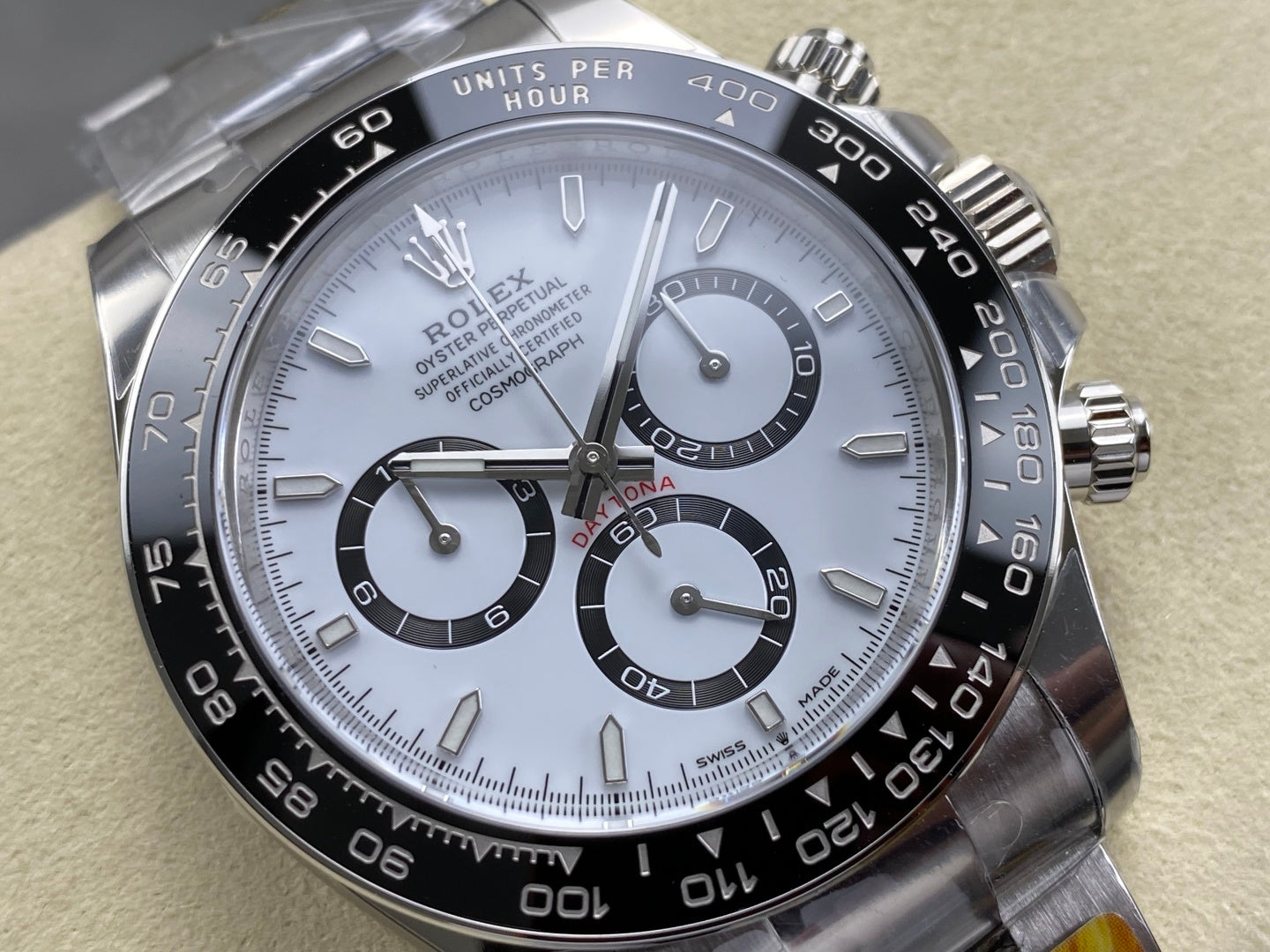 Daytona 126500 ARF 1:1 Best Edition White Dial on SS Bracelet Strap DD4131