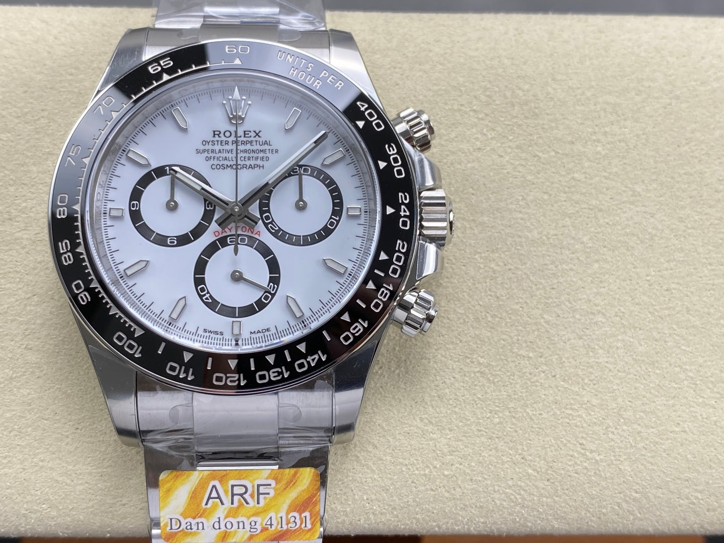 Daytona 126500 ARF 1:1 Best Edition White Dial on SS Bracelet Strap DD4131