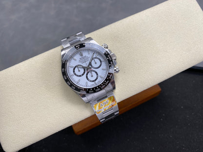 Daytona 126500 ARF 1:1 Best Edition White Dial on SS Bracelet Strap DD4131