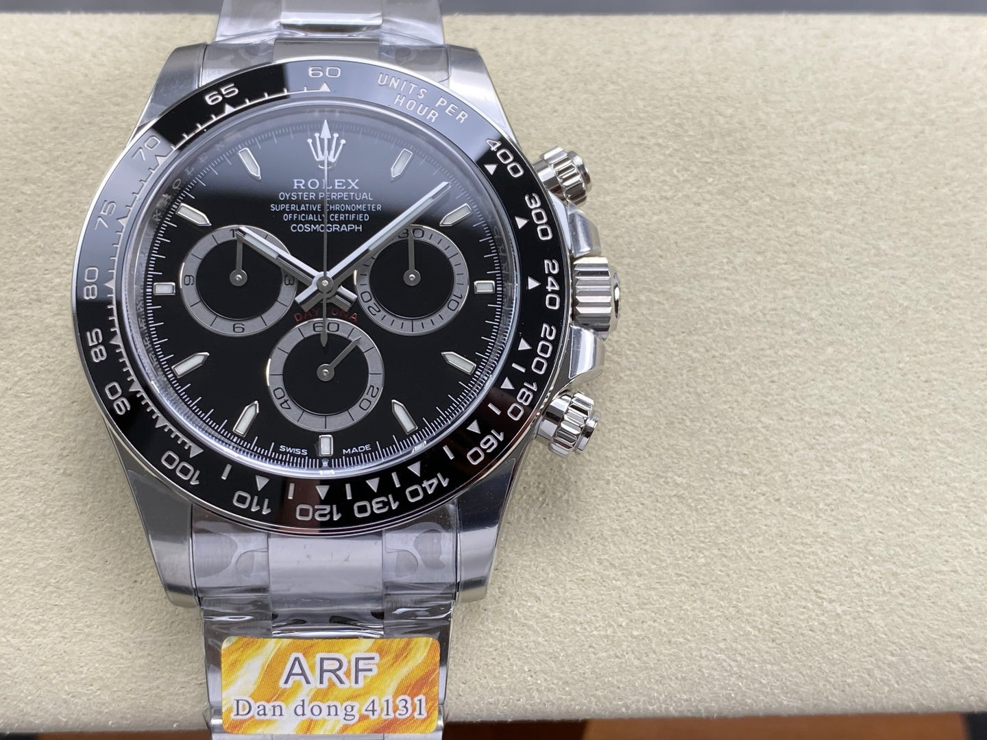 Daytona 126500 ARF 1:1 Best Edition Black Dial on SS Bracelet Strap DD4131