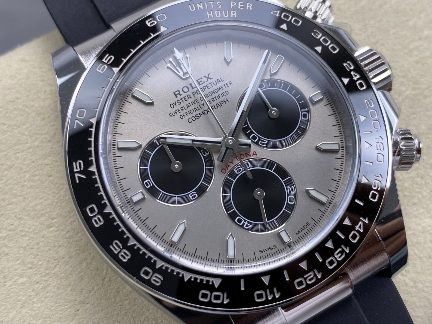 Daytona 126519 ARF 1:1 Best Edition Gray/Black Dial on Oysterflex Strap DD4131 (Weighted)