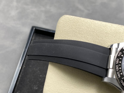 Daytona 126519 ARF 1:1 Best Edition Black/Silver Diamonds Dial on Oysterflex Strap DD4131 (Weighted)