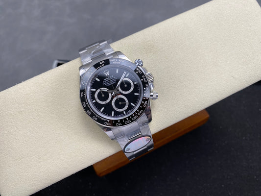 Daytona 126500 UFO 1:1 Best Edition 904L Steel Black Dial on SS Braclet UF4131 (Free Sprung)