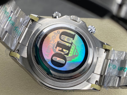 Daytona 126500 UFO 1:1 Best Edition 904L Steel Black Dial on SS Braclet UF4131 (Free Sprung)