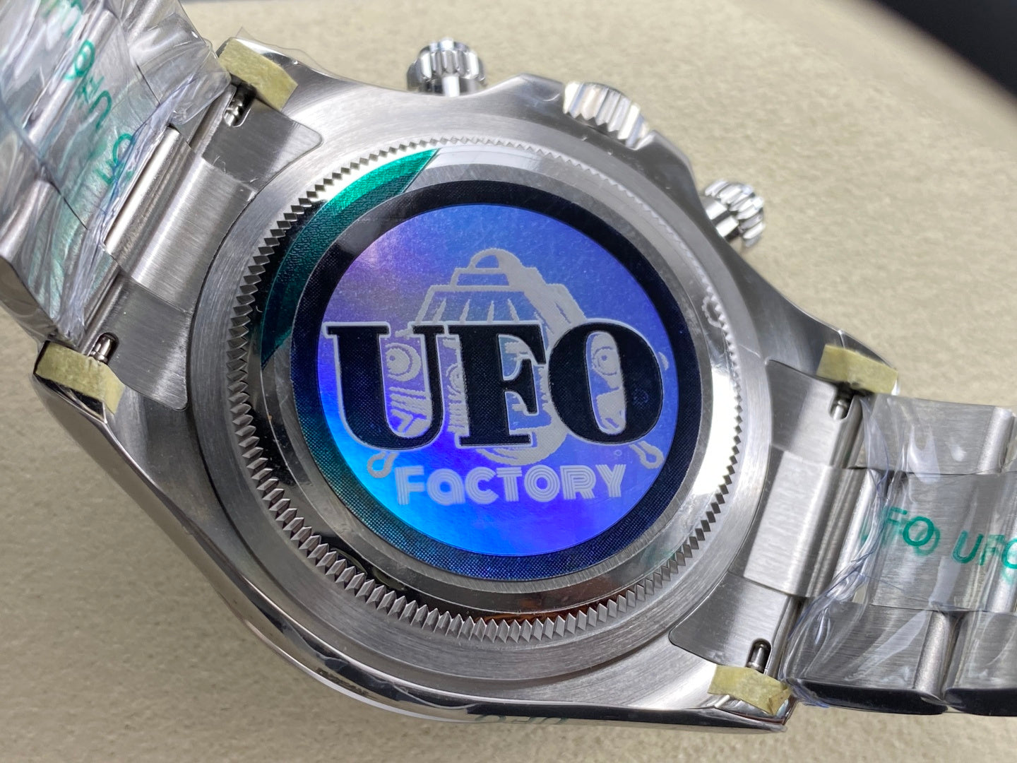 Daytona 126500 UFO 1:1 Best Edition 904L Steel White Dial on SS Braclet UF4131 (Free Sprung)