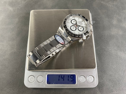 Daytona 126500 UFO 1:1 Best Edition 904L Steel White Dial on SS Braclet UF4131 (Free Sprung)