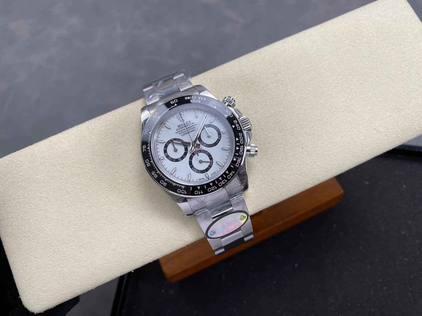Daytona 126500 UFO 1:1 Best Edition 904L Steel White Dial on SS Braclet UF4131 (Free Sprung)