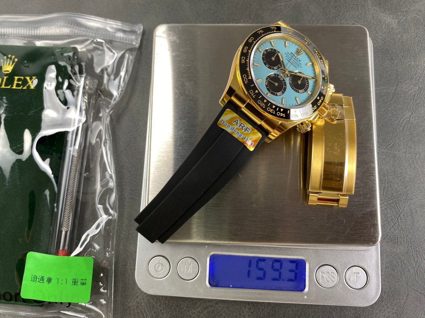 Daytona 126518 ARF 1:1 Best Edition Tiffany Blue Dial on Oysterflex Strap DD4131 (Weighted)