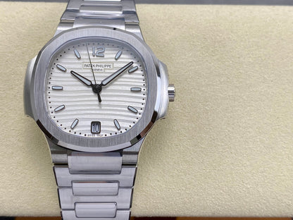 Nautilus 7118 Ladies SS DDF 1:1 Best Edition White Dial On SS Bracelet Super Clone DD324