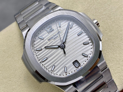 Nautilus 7118 Ladies SS DDF 1:1 Best Edition White Dial On SS Bracelet Super Clone DD324