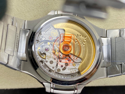 Nautilus 7118 Ladies Diamond Bezel SS DDF 1:1 Best Edition Gray Dial On SS Bracelet Super Clone DD324