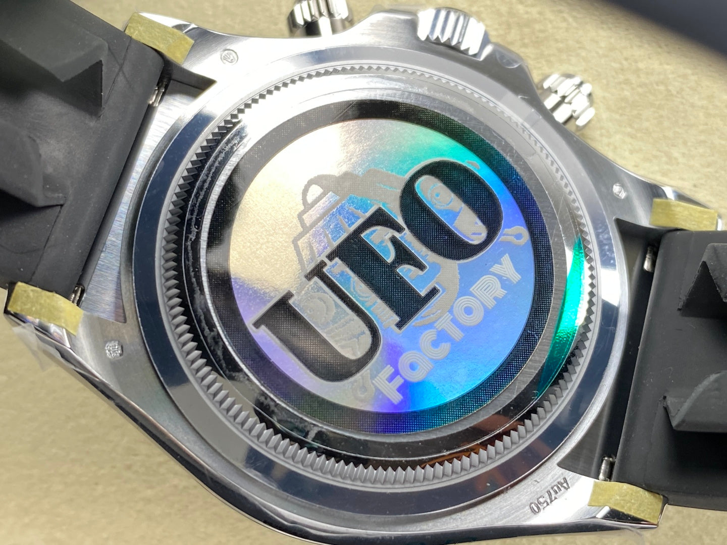 Daytona 126519 UFO 1:1 Best Edition Gray/Black Dial on Oysterflex Strap UF4131 (Free Sprung)