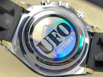Daytona 126519 UFO 1:1 Best Edition Gray/Black Dial on Oysterflex Strap UF4131 (Free Sprung)