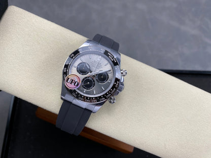 Daytona 126519 UFO 1:1 Best Edition Gray/Black Dial on Oysterflex Strap UF4131 (Free Sprung)