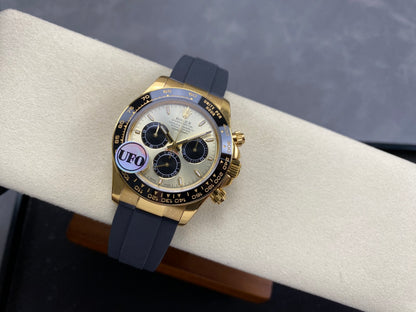 Daytona 126518 UFO 1:1 Best Edition YG Dial on Oysterflex Strap UF4131 (Free Sprung)