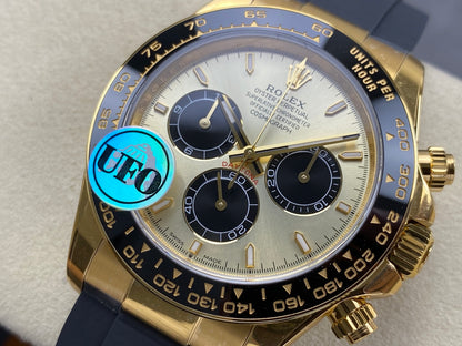 Daytona 126518 UFO 1:1 Best Edition YG Dial on Oysterflex Strap UF4131 (Free Sprung)