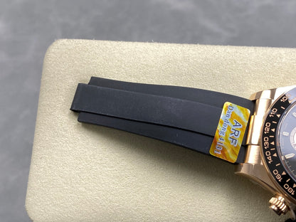 Daytona 126515 ARF 1:1 Best Edition Black/RG Stick Dial on Oysterflex Strap DD4131 (Weighted)