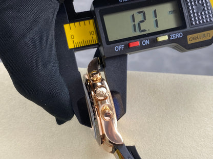 Daytona 126515 ARF 1:1 Best Edition Black/RG Stick Dial on Oysterflex Strap DD4131 (Weighted)