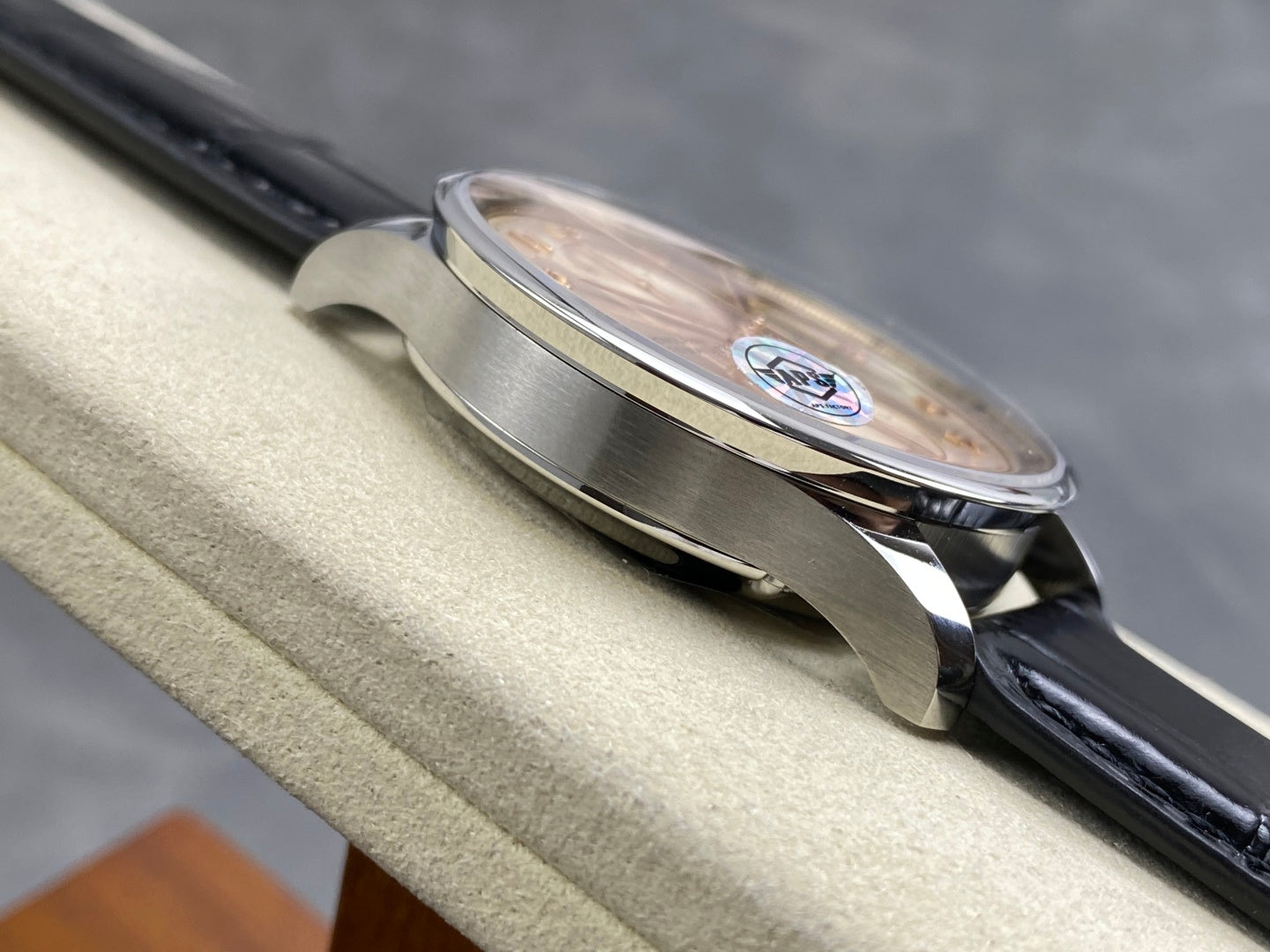 Portugieser Chrono IW371624 APSF 1:1 Best Edtion Gold Dial on Black Leather Strap DD69355 Super Clone