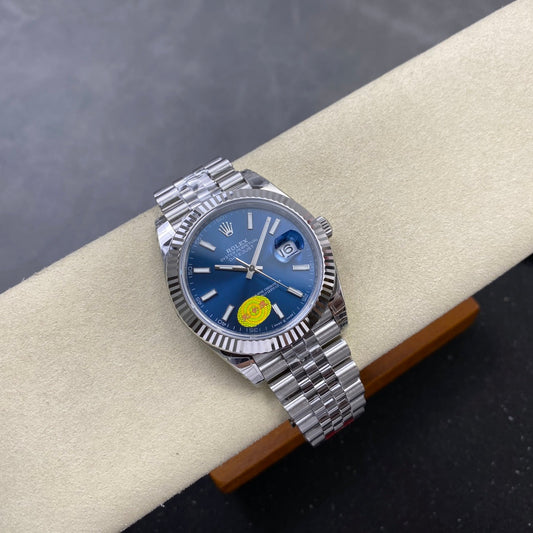 Datejust 41 126334 904L SS VSF 1:1 Best Edition Blue Stick Dial on Jubilee Bracelet VS3235 V2s (Free Sprung) Weighted