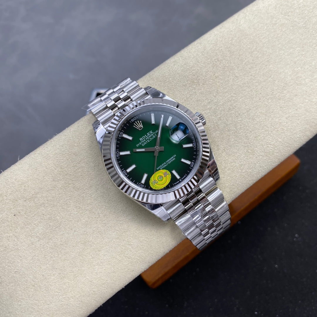 Datejust 41 126334 904L SS VSF 1:1 Best Edition Ombre Stick Dial on Jubilee Bracelet VS3235 V2s (Free Sprung) Weighted