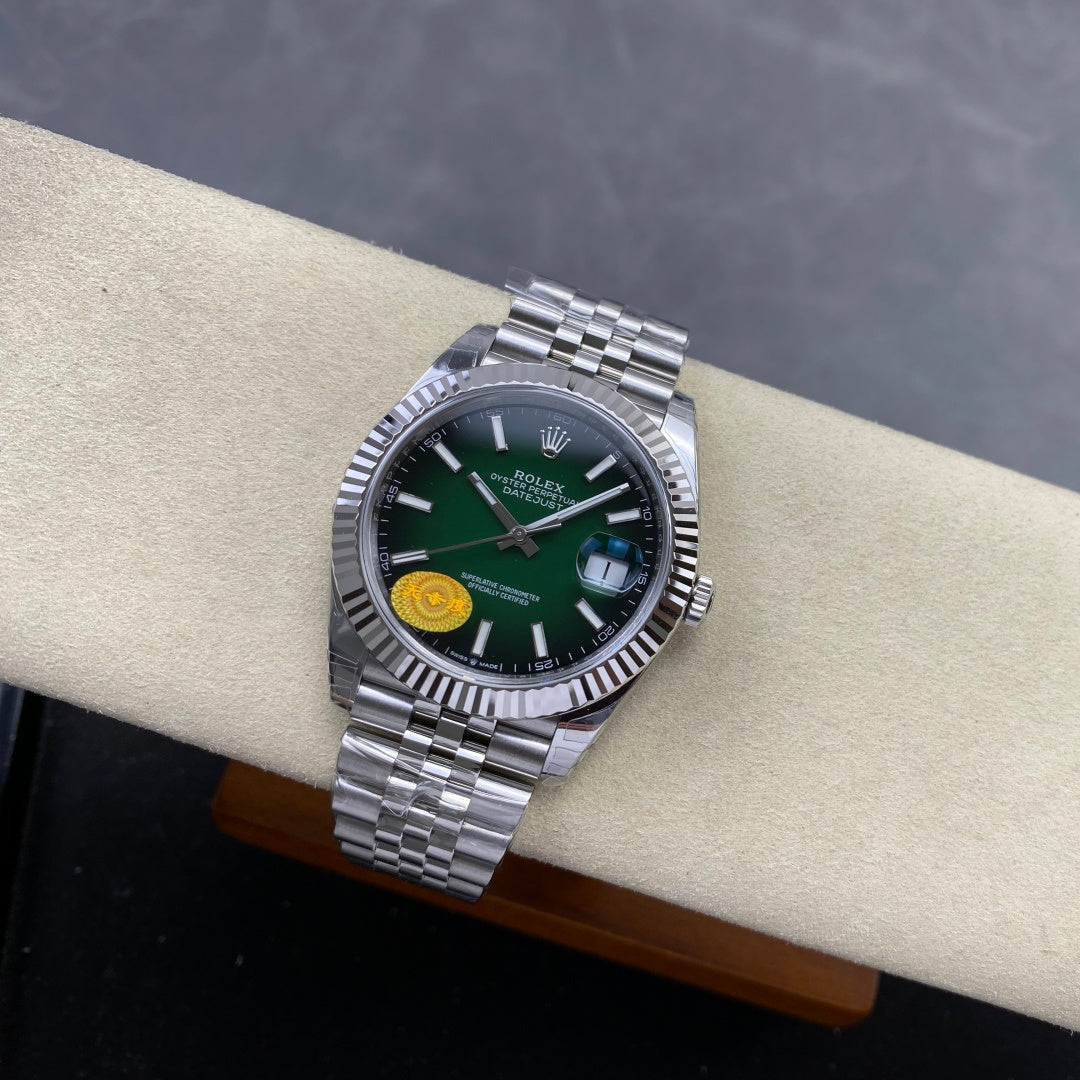 Datejust 41 126334 904L SS VSF 1:1 Best Edition Ombre Stick Dial on Jubilee Bracelet VS3235 V2s (Free Sprung) Weighted