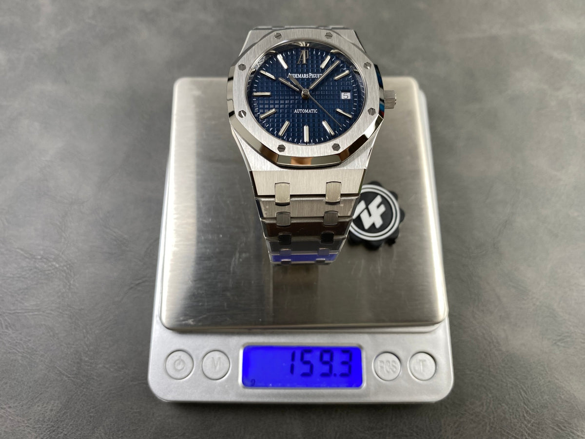 Royal Oak 39mm 15300 SS ZF 1:1 Best Edition Blue Textured Dial on SS Bracelet SA3120 Super Clone