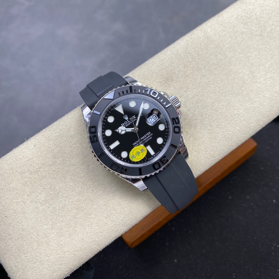 Yacht-Master 226659 VSF 1:1 Best Edition Black Dial On Oysterflex Strap DD3235 V3 (Free Sprung) Weighted