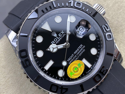 Yacht-Master 226659 VSF 1:1 Best Edition Black Dial On Oysterflex Strap DD3235 V3 (Free Sprung) Weighted
